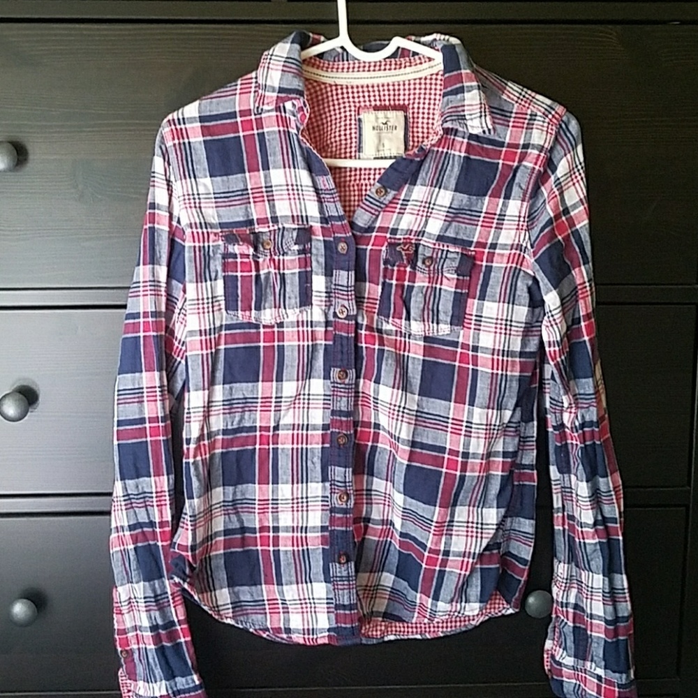 Hollister plaid shirt